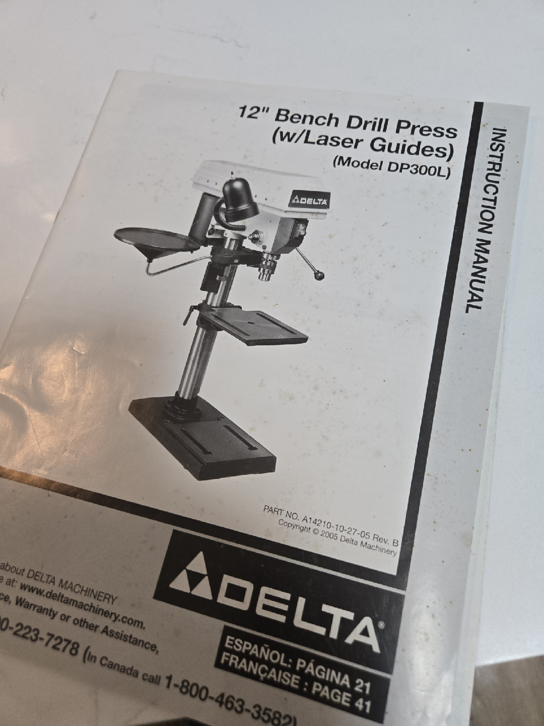 Delta DP300L 12" Drill Press - photo 2