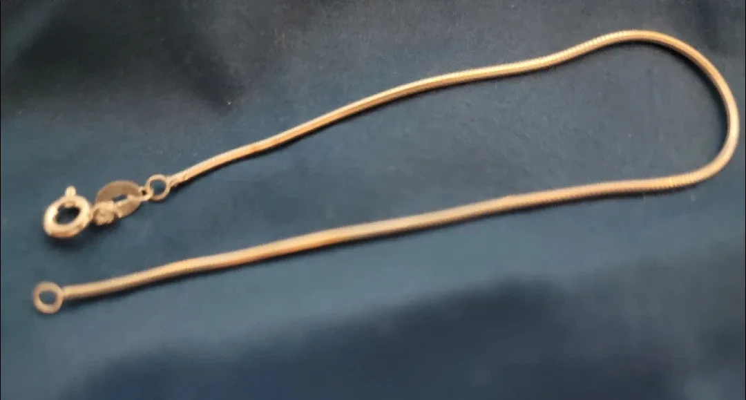 Gold Snake Chain Bracelet - 7.5 inches image indicator(2)