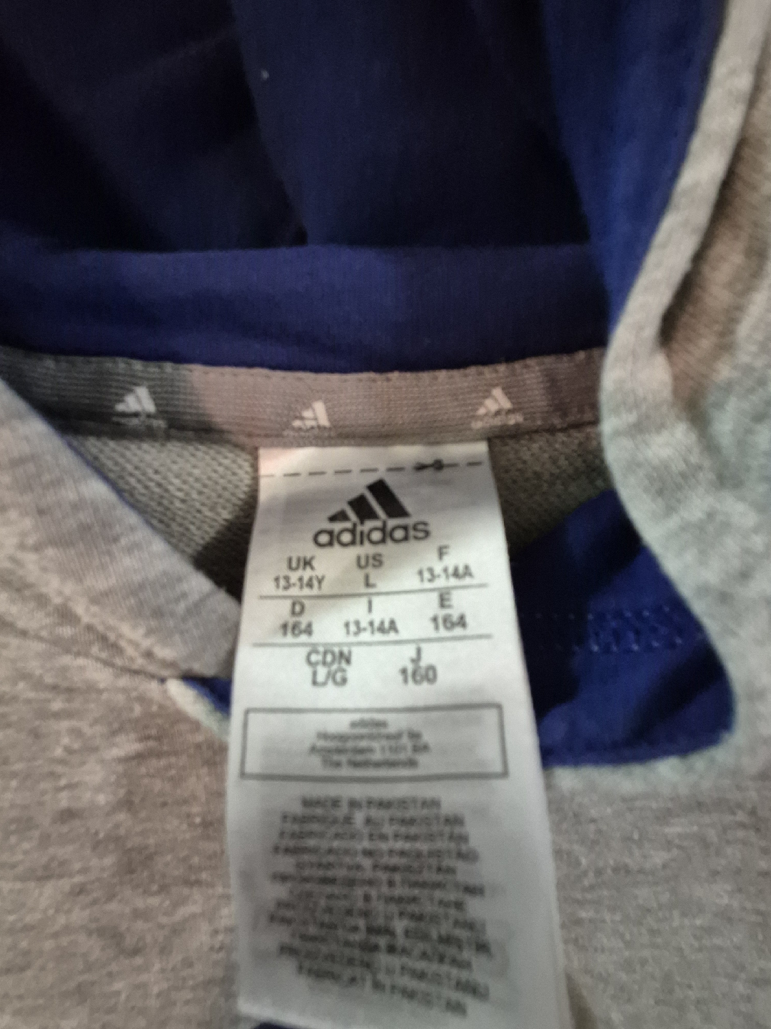 Adidas Youth Hoodie - Size L/G (13-14Y) - photo 2