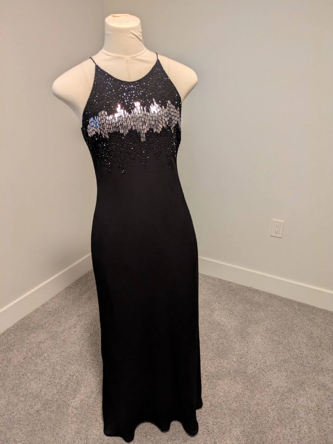 Black Sequin Formal Dress