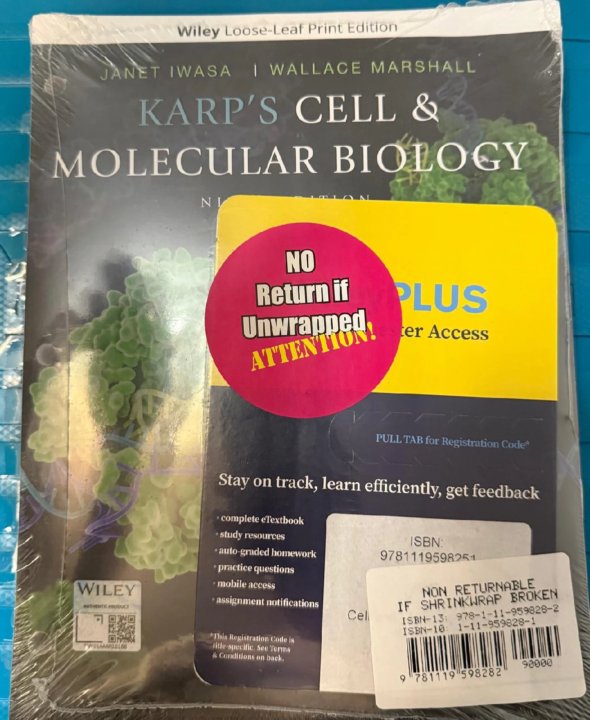 Karp's Cell & Molecular Biology - Wiley Loose-Leaf Edition - photo 3