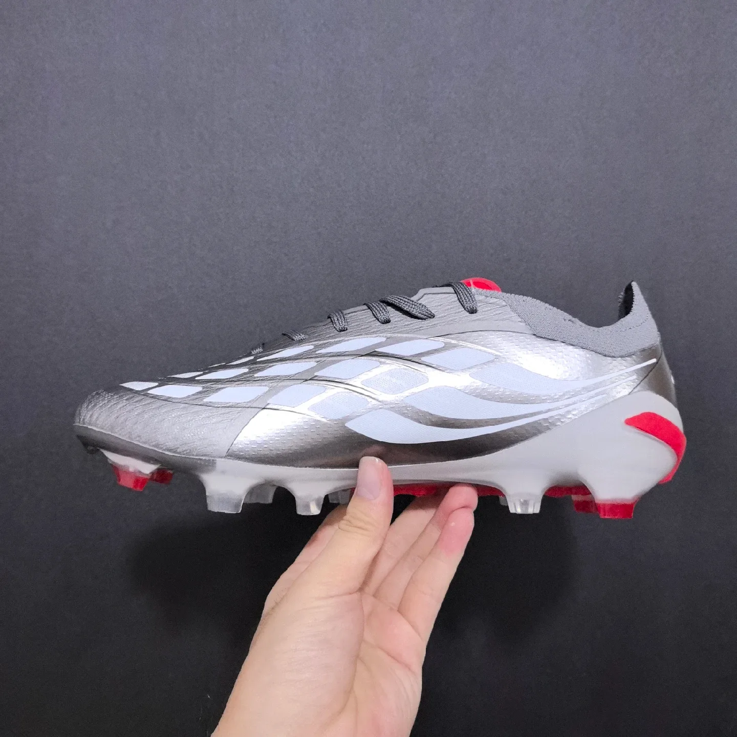 Adidas Predator Accuracy.1 FG Silver Soccer Cleats thumbnail