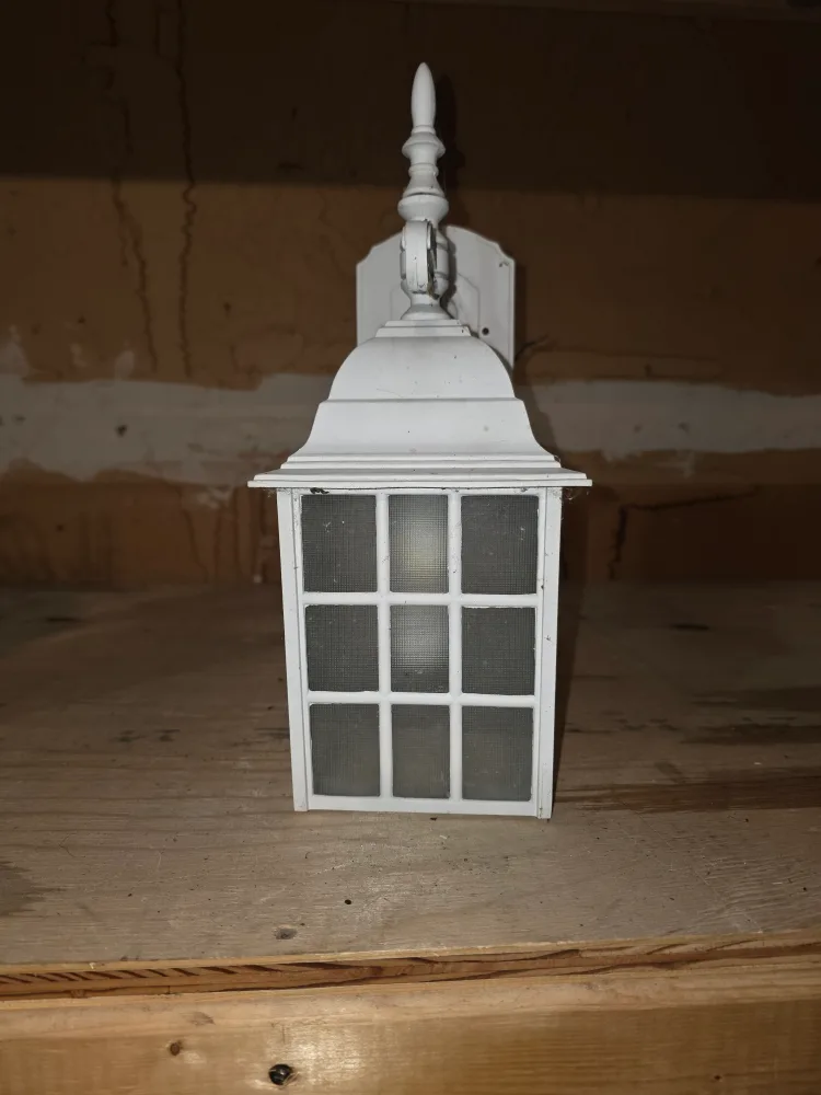 White Outdoor Wall Lantern image indicator(2)