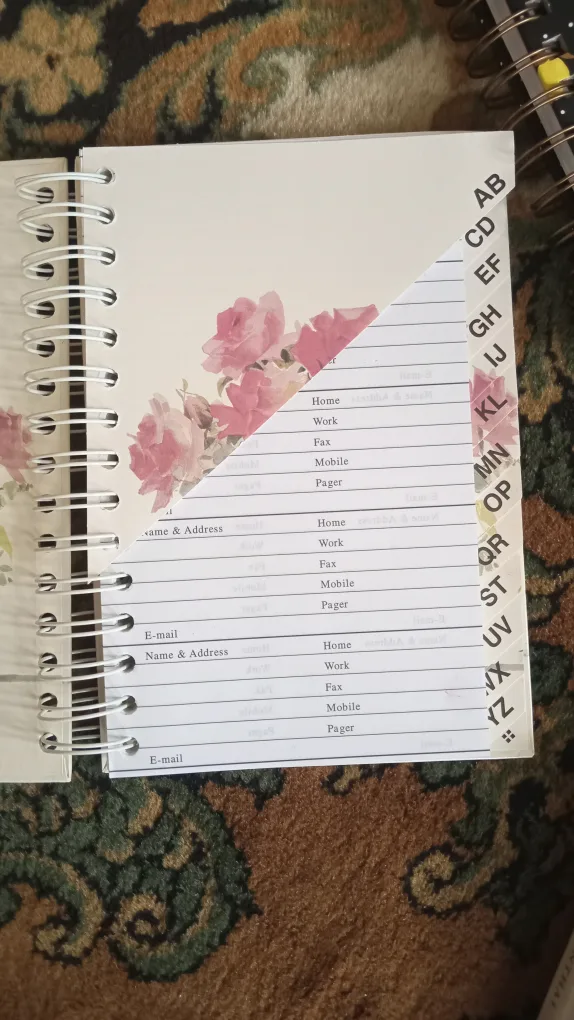 Floral Phone/Address Book image indicator(3)