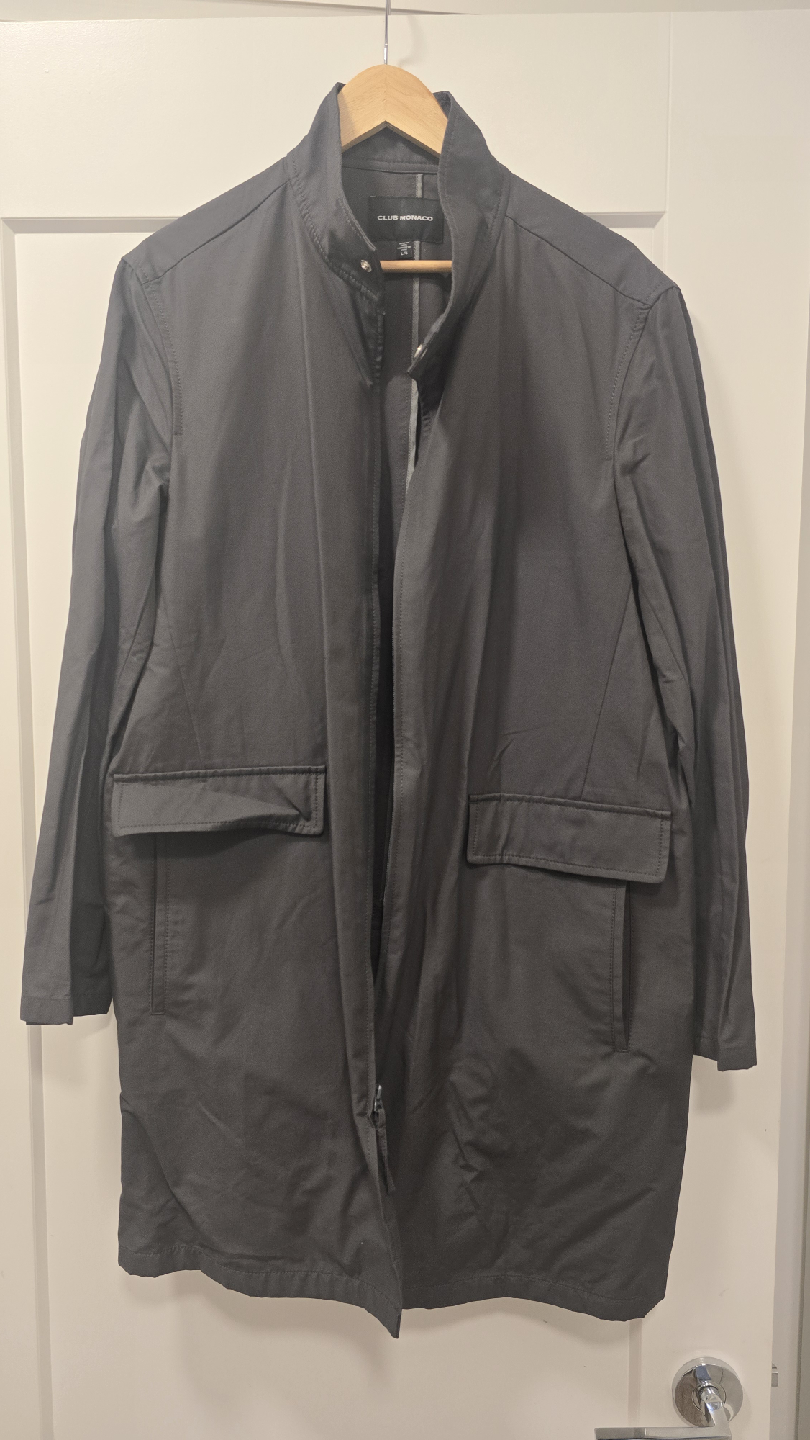 Club Monaco Packable Mac Coat - Size L
