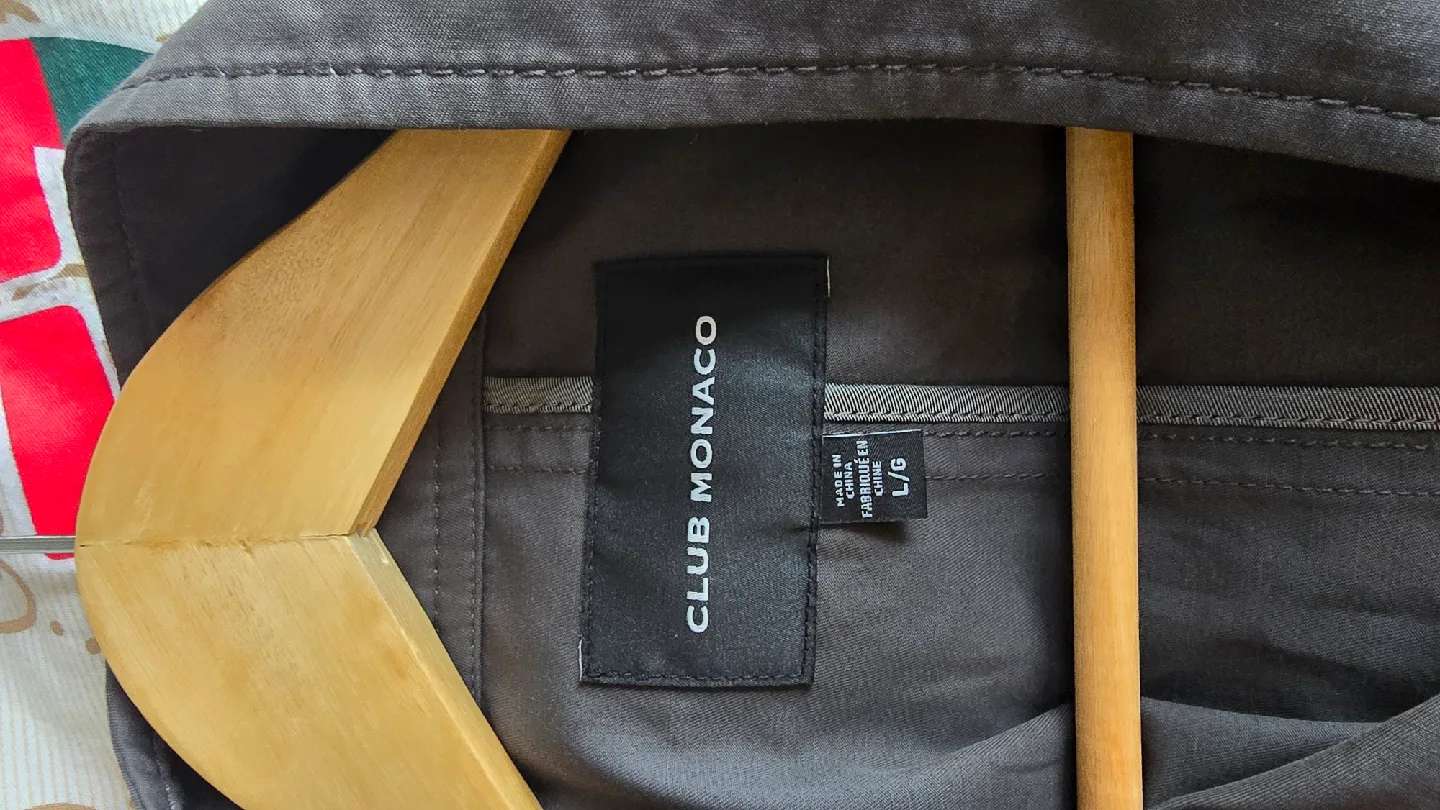 Club Monaco Packable Mac Coat - Size L image indicator(3)