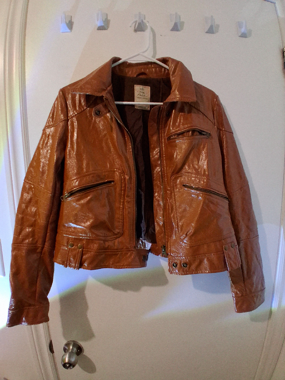 Vegan Leather Jacket - 70s