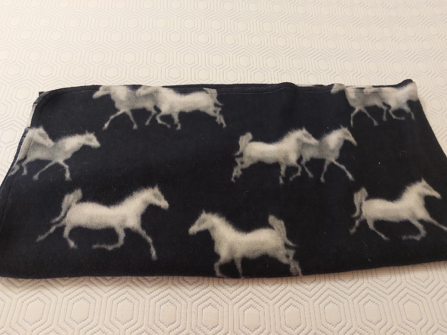 Fkeece Horse Print lap Blanket