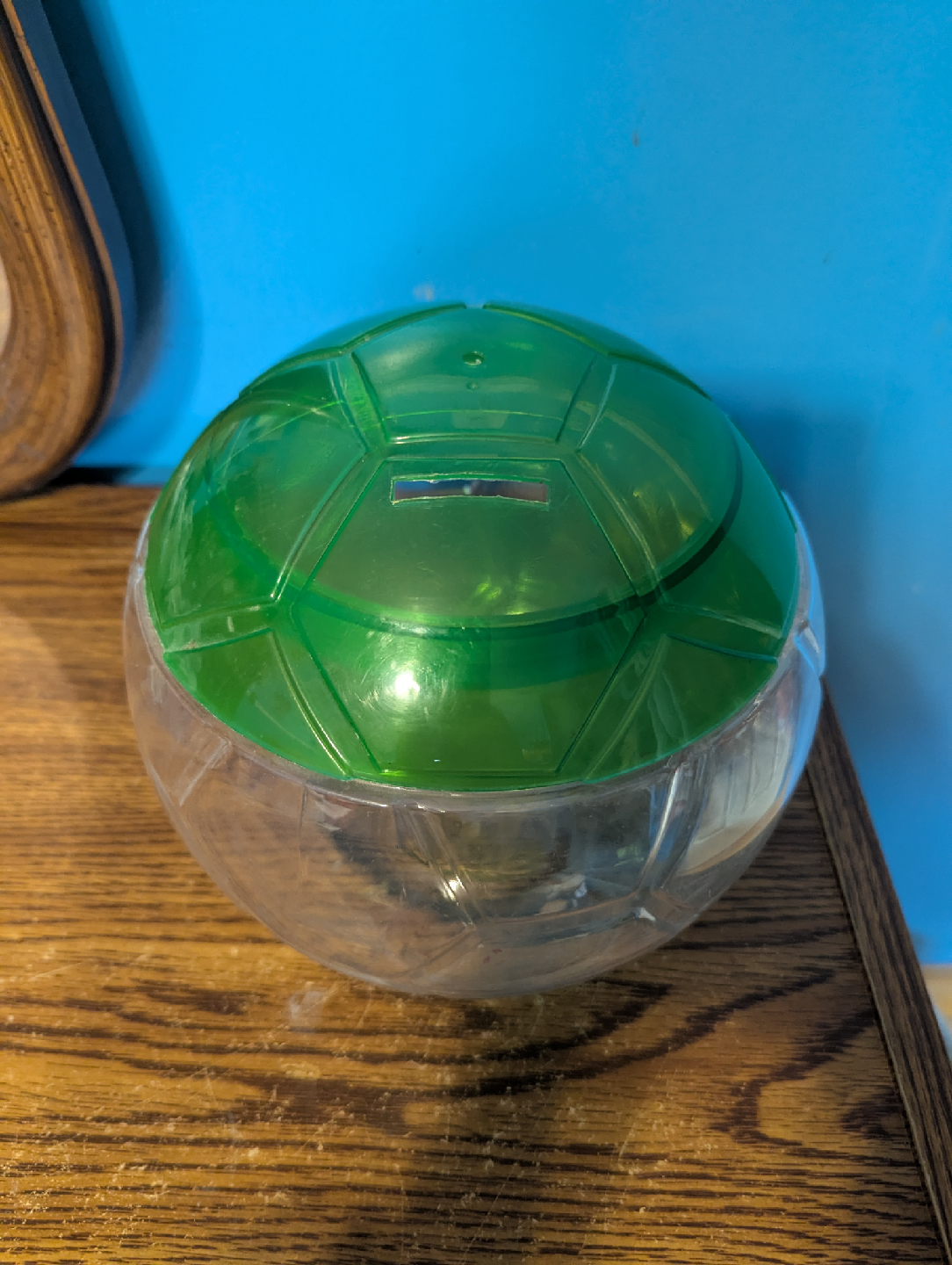 Green & Clear Soccer Ball Container + Money Saving - photo 2