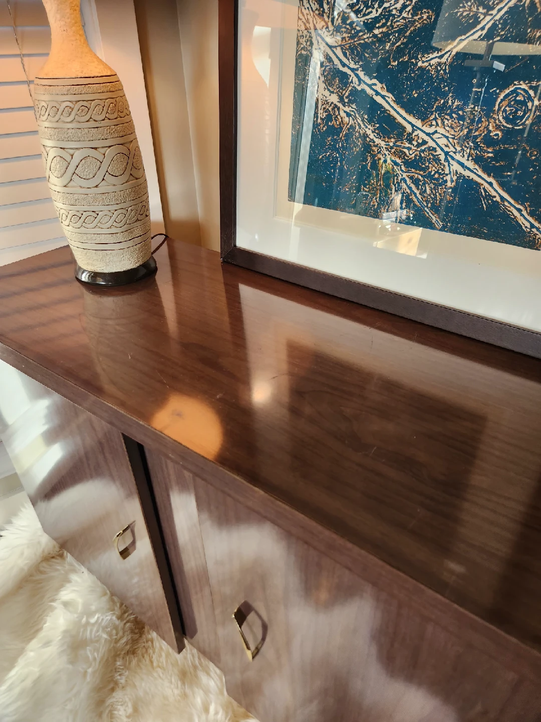 MID CENTURY storage Cabinet with Doors - photo 3