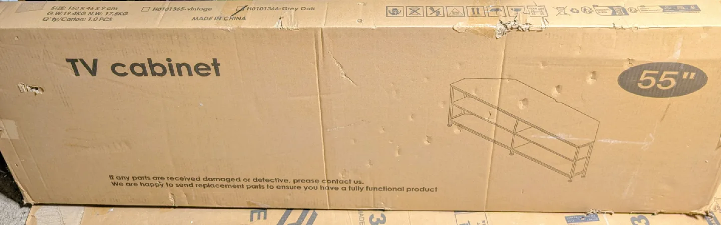 Grey Oak - TV Stand for Flat Screen up to 65" image indicator(10)