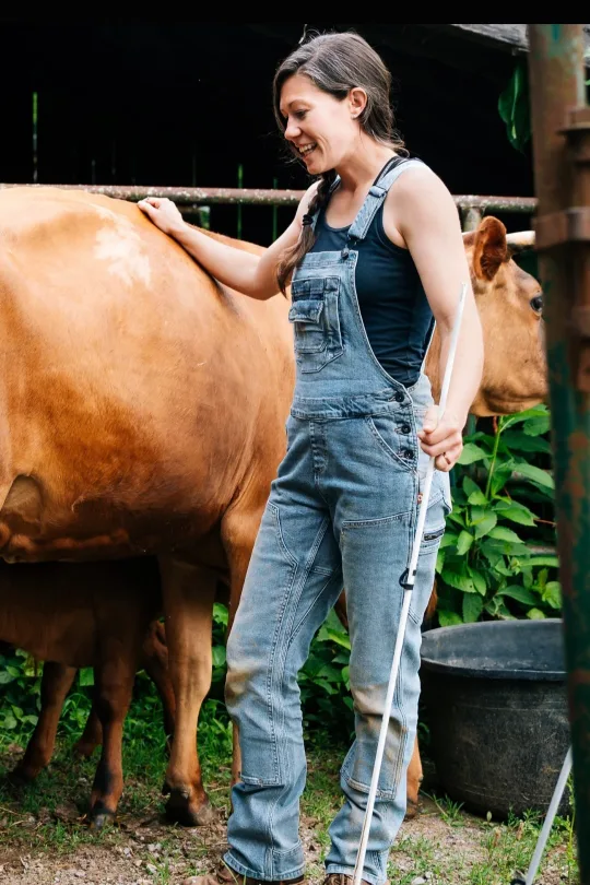 BNWT Dovetail Freshly Overall In Vintage Indigo Denim image indicator(3)