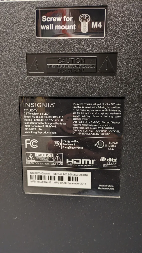 Insignia 32" LED TV - Great Condition! image indicator(3)