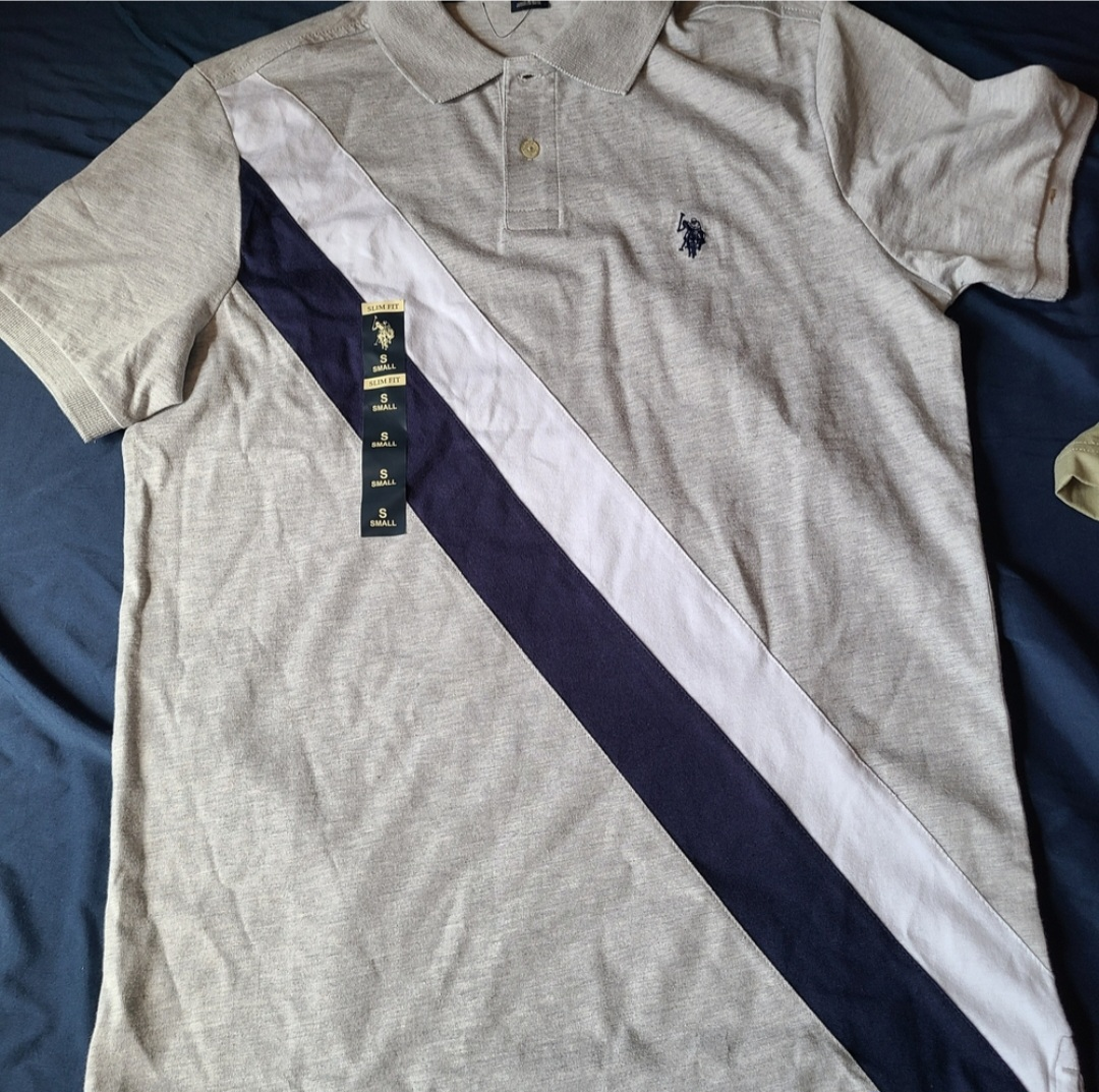 NWT Men's U.S. Polo Assn. Slim Fit Polo Size S