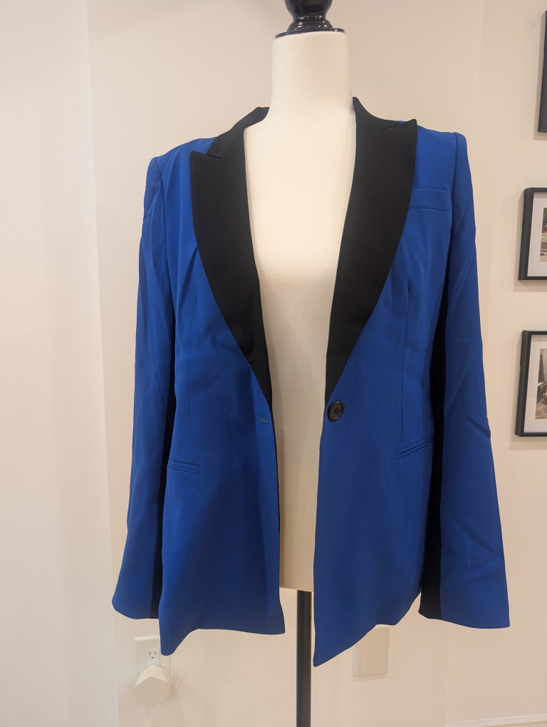 DKNY Donna Karan - Blue & Black Blazer - M