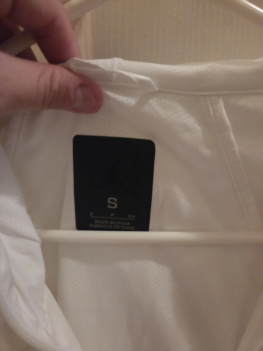 Jordan White Windbreaker Jacket - Size S - photo 2