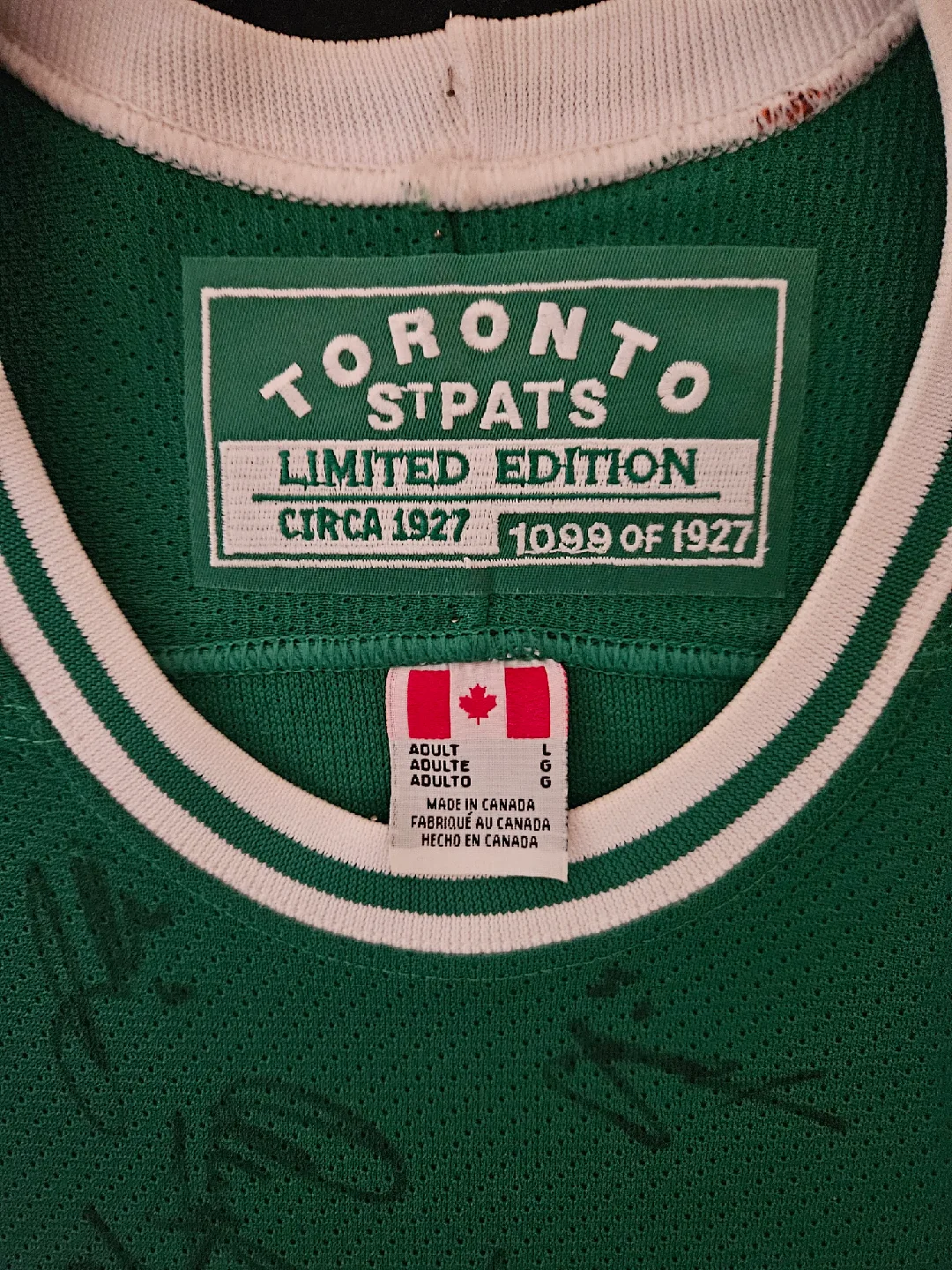 02/03 Toronto St. Pats CCM Hockey Jersey - Autographed. image indicator(6)