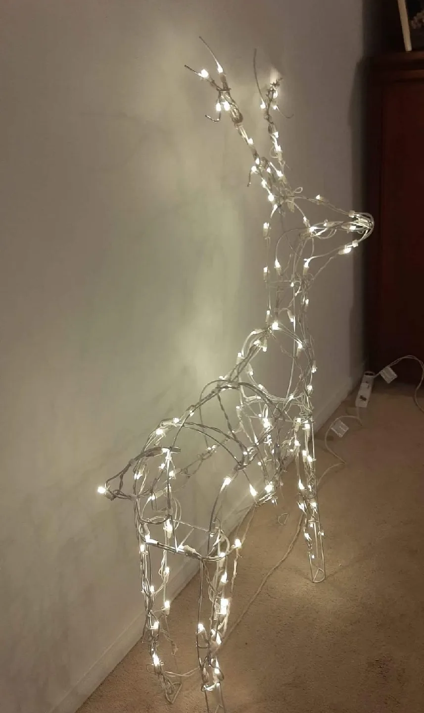 Lighted Wire Reindeer Decoration image indicator(3)