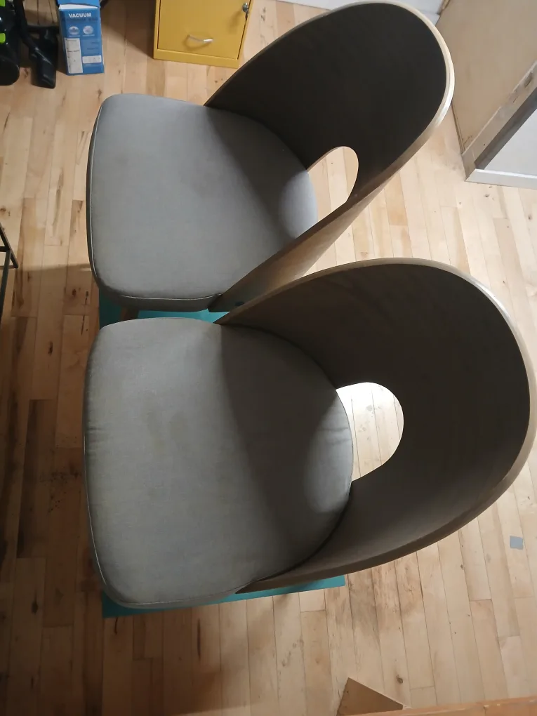 Set of 2 Modern Wood Dining Chairs image indicator(3)