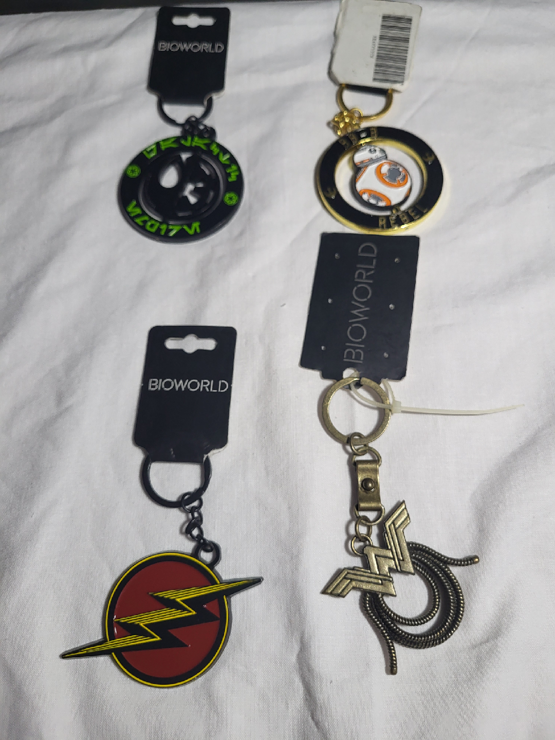Bioworld Star Wars, Justice League Keychains
