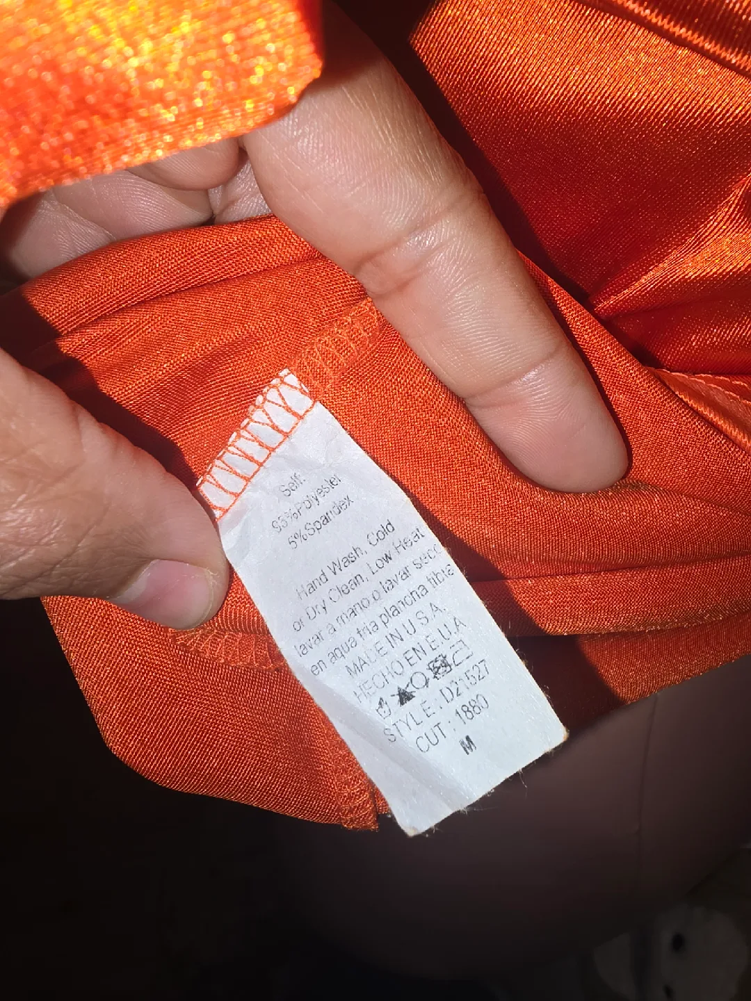 Laqueen Orange Dress Size M image indicator(4)