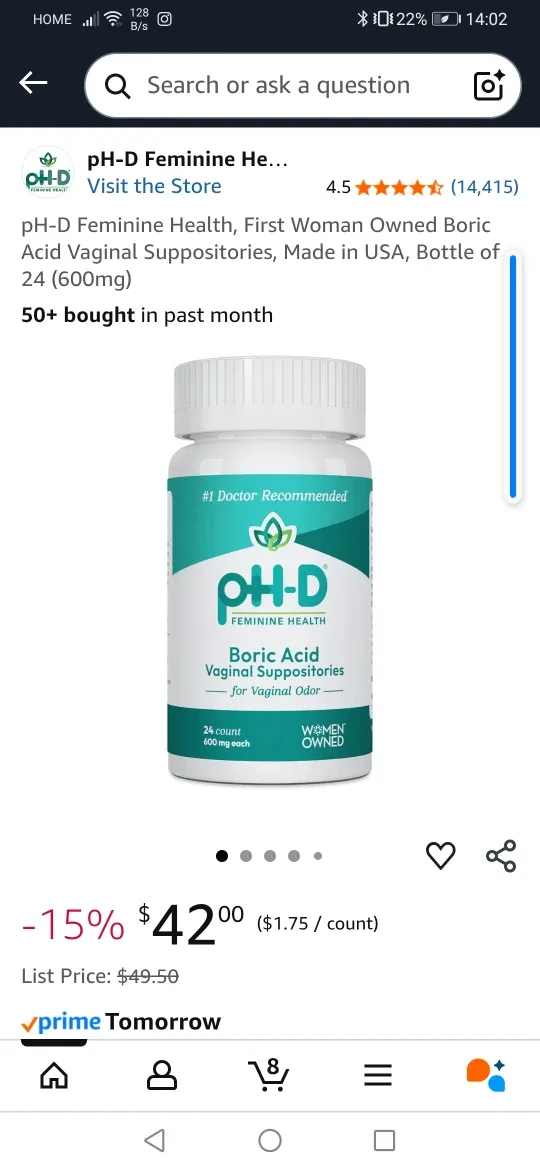 pH-D Feminine Health Boric Acid thumbnail