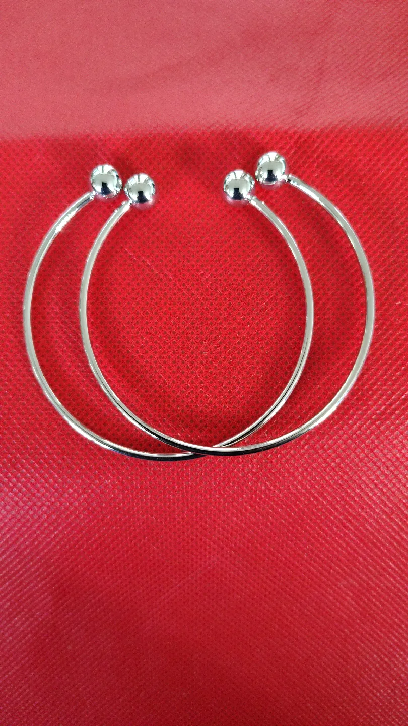 Silver Tone Bangle Bracelets - Set of 2 image indicator(2)