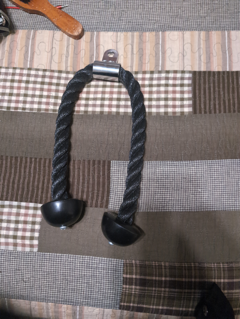 Black Tricep Rope Pull Down