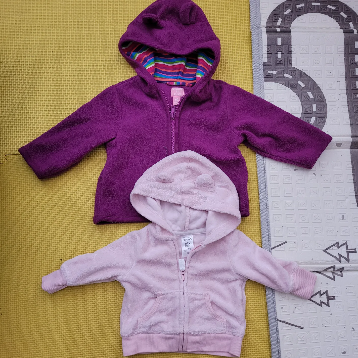 Carter's Baby Hoodies - Purple & Pink, NB image indicator(2)
