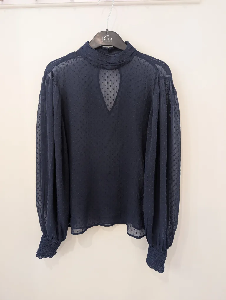 Carin Wester Navy Blouse - Size 36 thumbnail