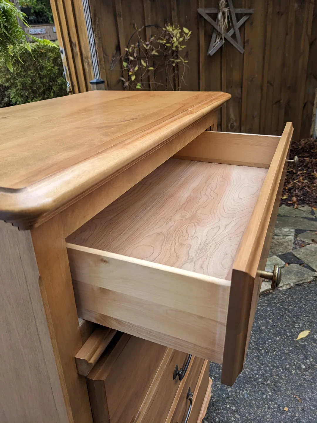 5 Drawer Tallboy Dresser in Solid Maple - Like New image indicator(6)