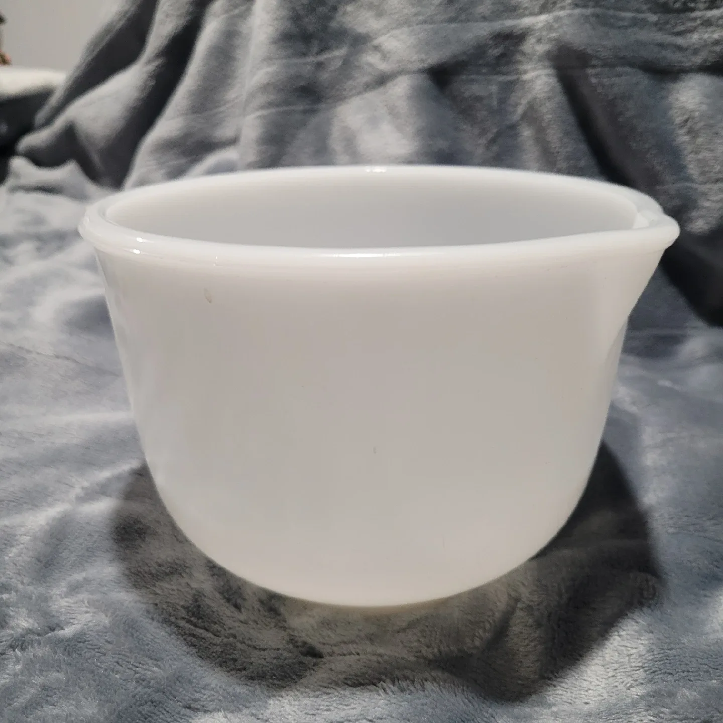 Vintage Glasbake White milk glass Mixing Bowl thumbnail