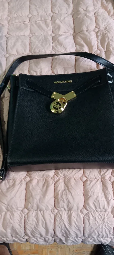 Michael Kors Black Leather Shoulder Bag thumbnail