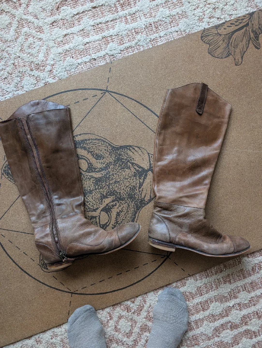 Rosegold Leather Boots image indicator(4)