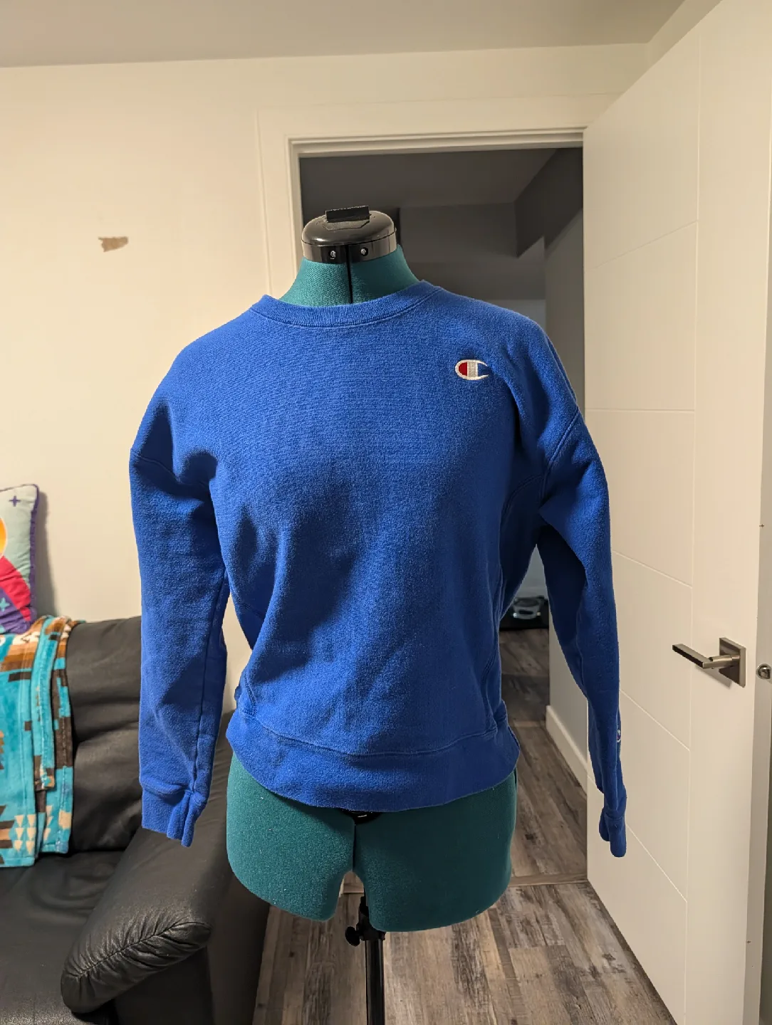 Champion Blue Crewneck Sweater image indicator(3)