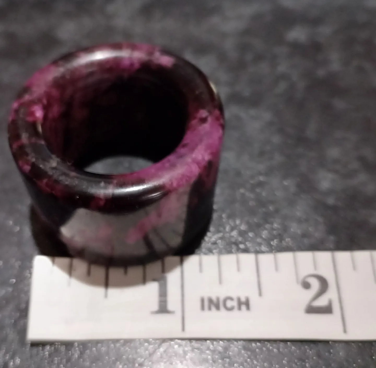 Pink & Black Stone Ring image indicator(3)