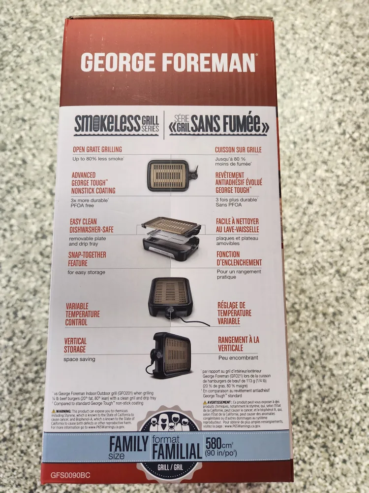 George Foreman Smokeless Grill - Family Size image indicator(2)
