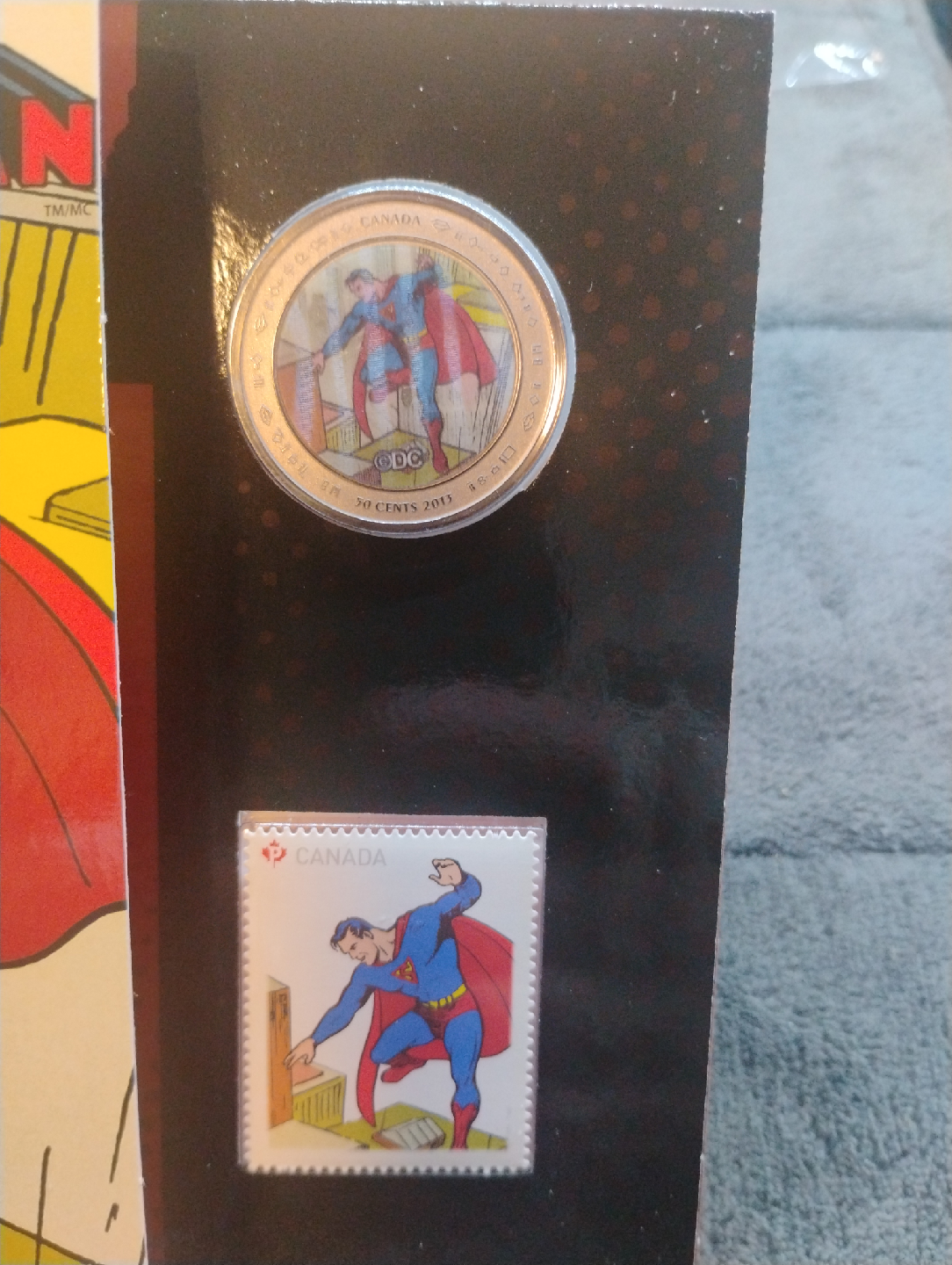 Superman Coin & Stamp Set - Royal Canadian Mint - photo 2
