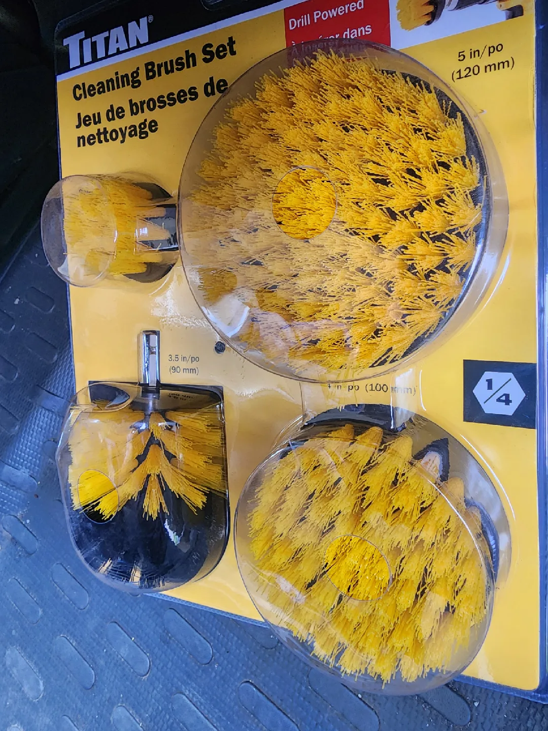 Titan Cleaning Brush Set - 4 Piece Drill Powered image indicator(5)