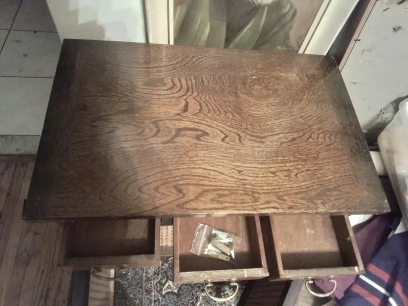 Vintage Chinese Oriental Hard Wood Carbinet image indicator(8)