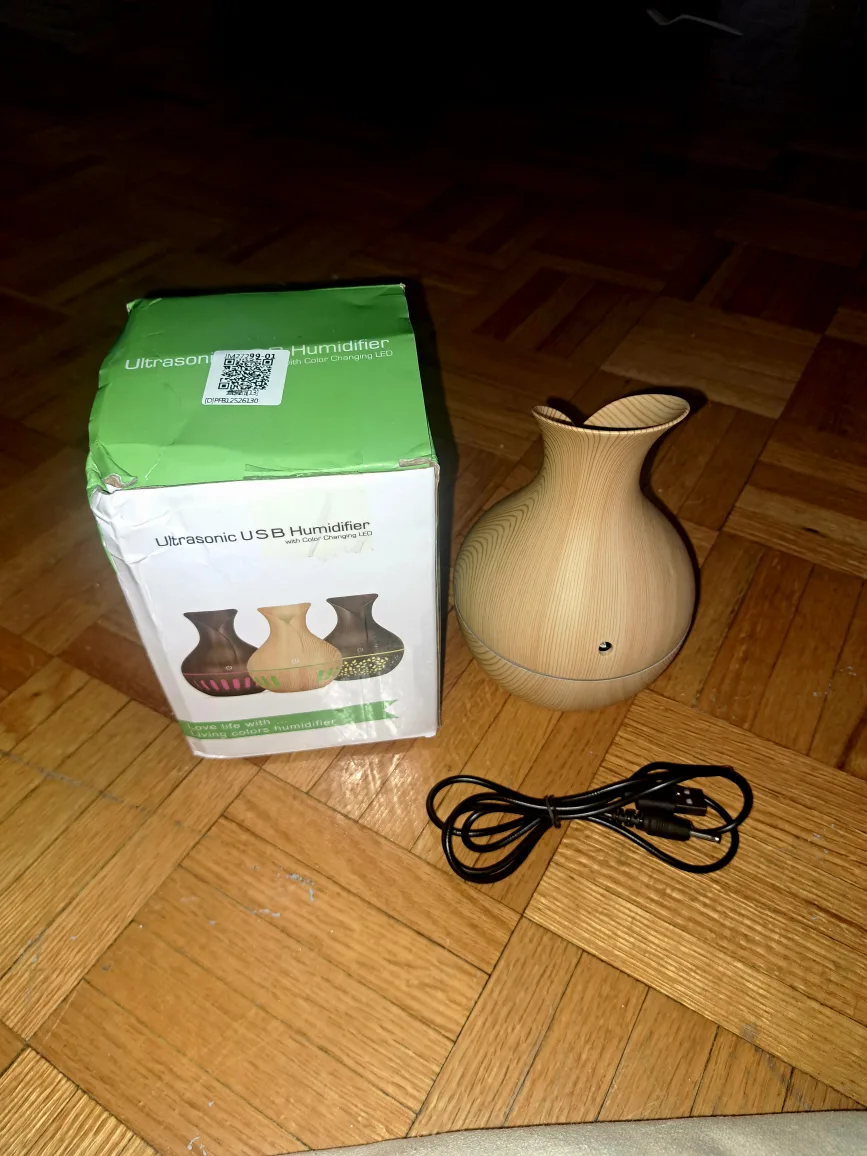 Ultrasonic USB Humidifier with LED image indicator(2)