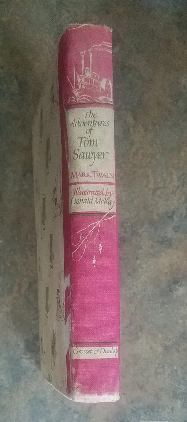 Vintage Antique Illustrated 1948 The Adventures of Tom Sawyer image indicator(3)