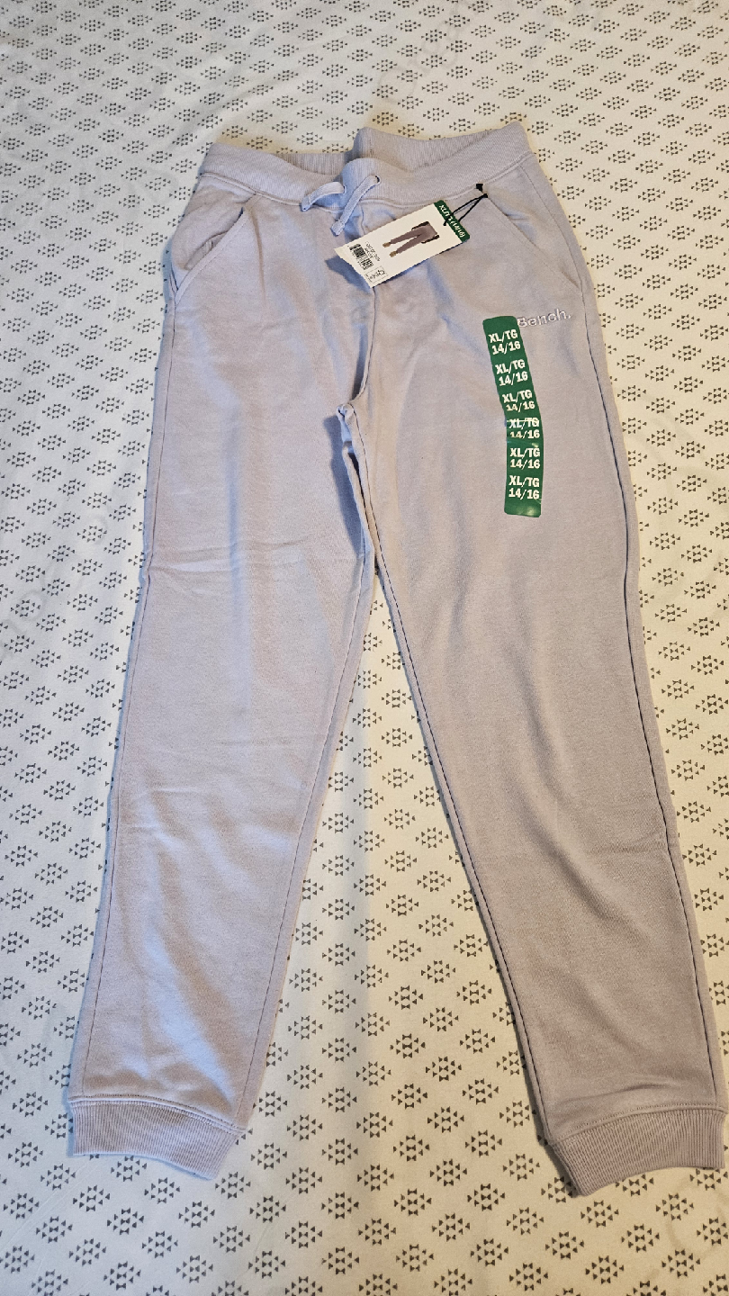 Bench. XL/TG (14/16) Lavender Joggers - New with Tags