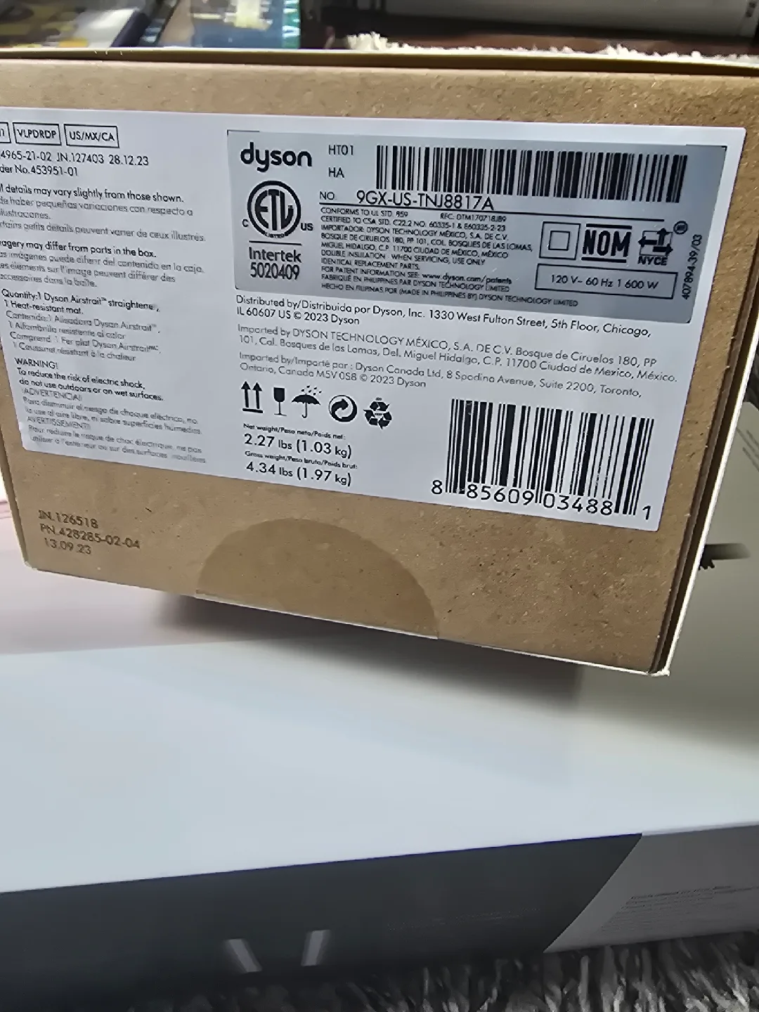 Dyson Airstrait Straightener - New in Box! image indicator(2)