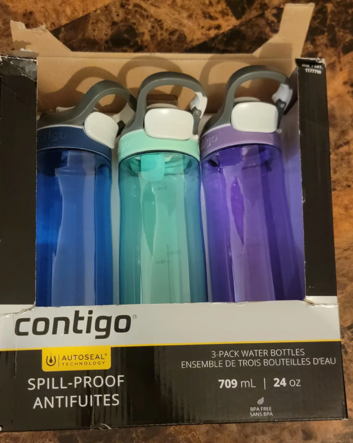 Contigo Autoseal 3-Pack Water Bottles 24 oz thumbnail