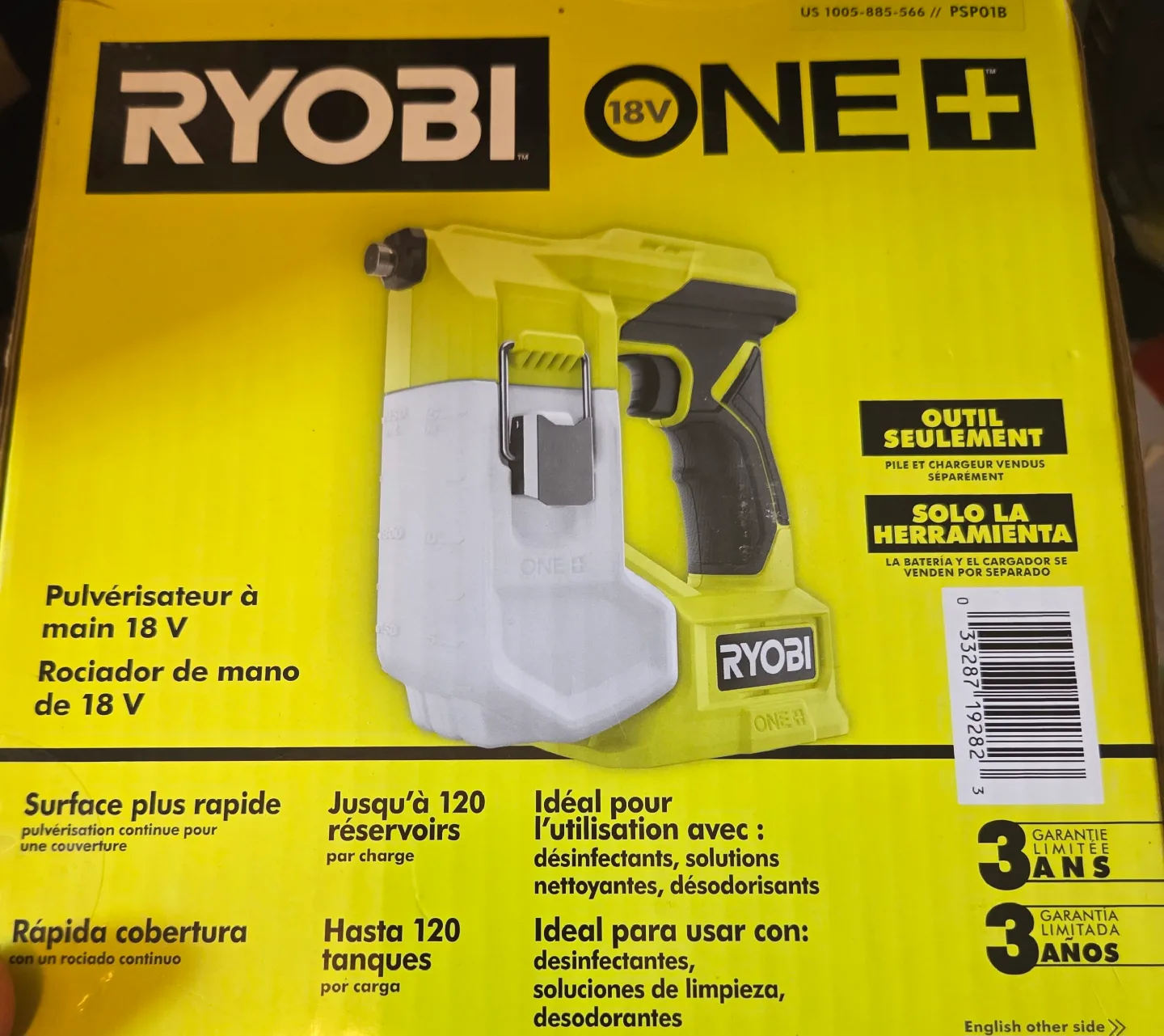 Ryobi ONE+ 18V Handheld Sprayer - Tool Only image indicator(2)