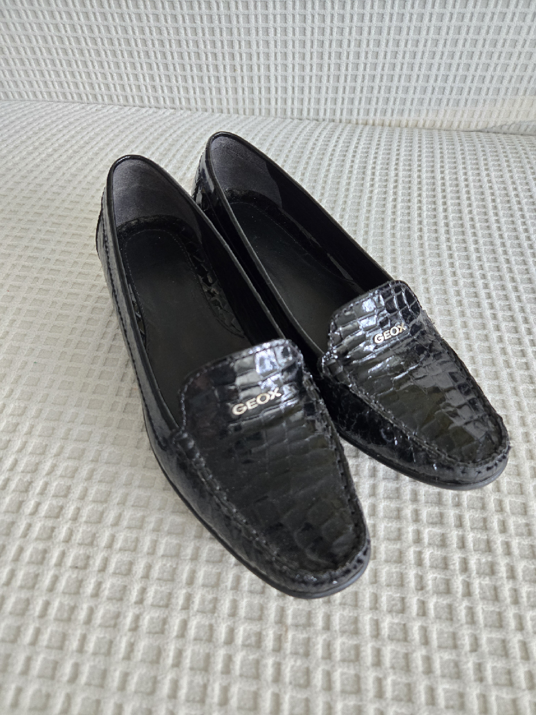 Geox Black Leather Loafers - photo 4