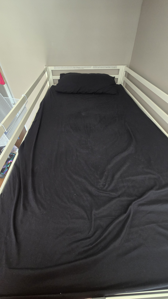White Loft Bed with Desk and Mattress Included - photo 4