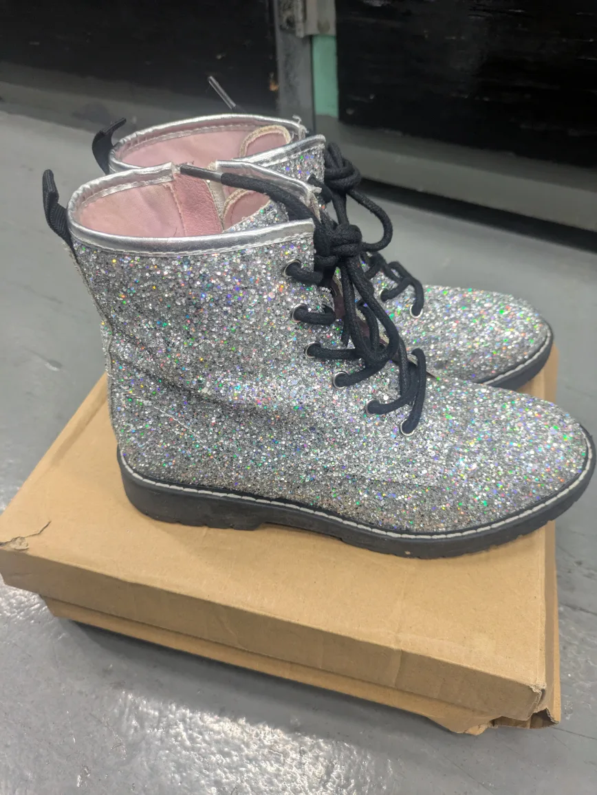 Steve Madden Glitter Ankle Boots - Size 4 thumbnail