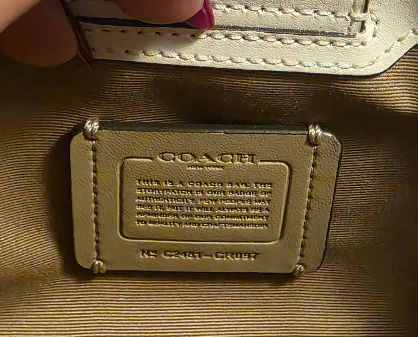 Coach Bag Nina Small Tote Bag: Chalk Colour image indicator(6)